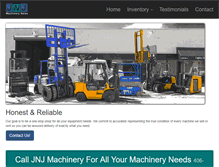 Tablet Screenshot of jnjmachinerysales.com